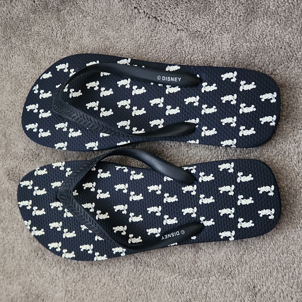Brand new mickey mouse flip flops